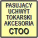 Piktogram - Pasujący uchwyt tokarski akcesoria: CTOO